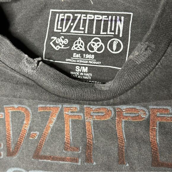 Urban Outfitters Led Zeppelin 1977 Band Tour Distressed T-Shirt Dress S/M - Picture 8 of 8